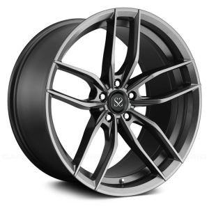 عجلات مطروقة من قطعة واحدة باللون الأسود غير اللامع