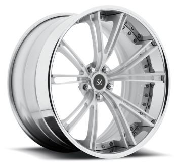 مصقول 20 21 22 بوصة متداخلة مزورة 3 قطع عجلات مقعرة عميقة جنوط