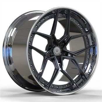 2 قطعة 21 حجم برميل مصقول مركز بندقية معدنية مزورة جنوط عميق طبق عجلات ل 488