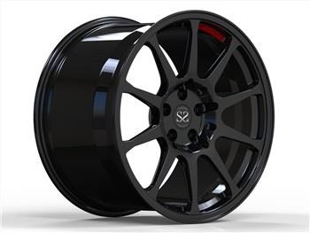 أودي R8 ماتي الأسود 2 قطعة مزورة عجلة A6061 عجلة الألومنيوم